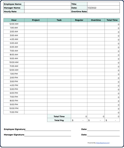 Free Time Log Spreadsheets and Templates .